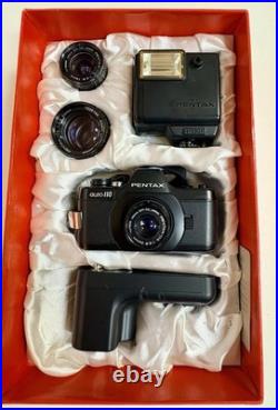 Vintage Pentax Auto110 SLR Camera 18mm 24mm 50mm Lenses Flash & Winder AF130P Vintage Pentax Auto110 SLR Camera 18mm 24mm 50mm Lenses Flash & Winder AF130P