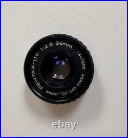 Vintage Pentax Auto110 SLR Camera 18mm 24mm 50mm Lenses Flash & Winder AF130P Vintage Pentax Auto110 SLR Camera 18mm 24mm 50mm Lenses Flash & Winder AF130P