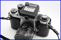 Vintage Pentax H3v 35mm SLR Film Camera WORKS Super Takumar 55mm f1.8 Lens Case