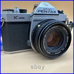 Vintage Pentax K1000 35mm Film Camera w Asahi Pentax M 50mm Lens Hong Kong