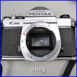 Vintage Pentax K1000 35mm SLR Film Camera Kit 50mm F2 Lens 70-210mm Untested