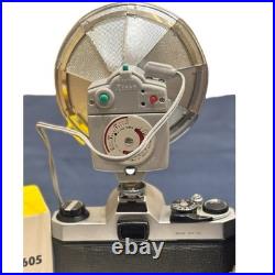 Vintage Pentax K1000 35mm film Camera with 50mm f/2.0 lens +Flashes Clean Tested