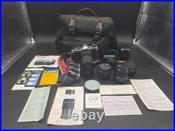 Vintage Pentax K1000 50mm Lens Accessories Manual Asahi Film Camera Photography