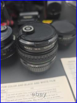 Vintage Pentax K1000 50mm Lens Accessories Manual Asahi Film Camera Photography