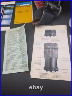 Vintage Pentax K1000 50mm Lens Accessories Manual Asahi Film Camera Photography