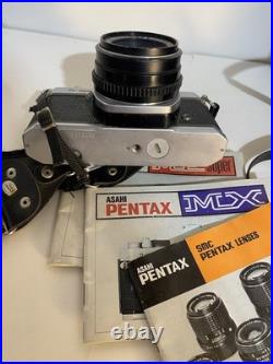 Vintage Pentax K1000 Film Camera 35mm Bundle with 5 Lens in Cases Lot Japan