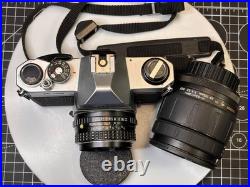 Vintage Pentax K1000 Film Camera Kit 50mm & 28-105 Lenses Serviced