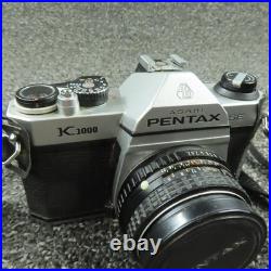Vintage Pentax K1000 SE 35mm Film SLR Camera 50mm Lens 135mm Takumar Set Strap