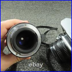 Vintage Pentax K1000 SE 35mm Film SLR Camera 50mm Lens 135mm Takumar Set Strap