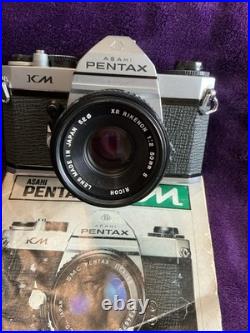 Vintage Pentax KM SLR Camera with Lens, Strap And Manual
