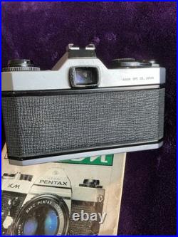 Vintage Pentax KM SLR Camera with Lens, Strap And Manual