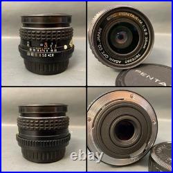 Vintage Pentax ME Super 35mm SLR Camera with 35mm, 50mm, 135mm Lenses, Flash READ