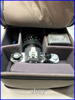 Vintage Pentax ME Super SLR Camera with Lens, Flash & Bag Tested Please Read