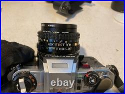 Vintage Pentax Program Plus 35mm SLR Camera Bundle Tokina 35-200mm Lens Kalt UV