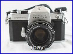 Vintage Pentax Spotmatic SP II Honeywell Camera with 50mm 1.4 Lens A146