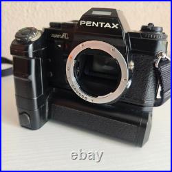 Vintage Pentax Super A 35mm SLR Camera Body with Pentax Motor Drive A