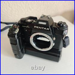 Vintage Pentax Super A 35mm SLR Camera Body with Pentax Motor Drive A