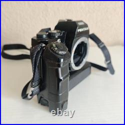 Vintage Pentax Super A 35mm SLR Camera Body with Pentax Motor Drive A
