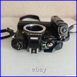 Vintage Pentax Super A 35mm SLR Camera Body with Pentax Motor Drive A