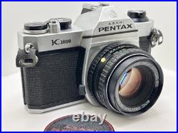 Vintage Pentax k1000 film camera kit 50mm & 70-210 lenses serviced