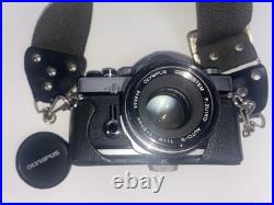 Vintage Photography Lot Olympus OM-1 35 MM Camera With Lens Case 1970s Rare