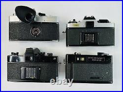 Vintage Point And Shoot 35mm Camera Lot With Lenses & Accessories