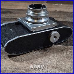 Vintage Praktica 35mm Camera Tessar Carl Zeiss Jena Lens 13.5 5cm Rare