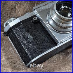 Vintage Praktica 35mm Camera Tessar Carl Zeiss Jena Lens 13.5 5cm Rare