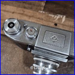 Vintage Praktica 35mm Camera Tessar Carl Zeiss Jena Lens 13.5 5cm Rare