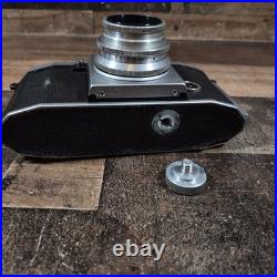 Vintage Praktica 35mm Camera Tessar Carl Zeiss Jena Lens 13.5 5cm Rare
