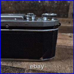 Vintage Praktica 35mm Camera Tessar Carl Zeiss Jena Lens 13.5 5cm Rare