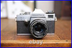 Vintage Praktica LB2 SLR 35mm Camera Meyer-Optik Gorlitz ORESTON 50mm f 1.8 lens
