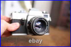 Vintage Praktica LB2 SLR 35mm Camera Meyer-Optik Gorlitz ORESTON 50mm f 1.8 lens