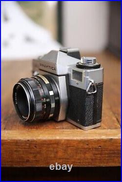 Vintage Praktica LB2 SLR 35mm Camera Meyer-Optik Gorlitz ORESTON 50mm f 1.8 lens