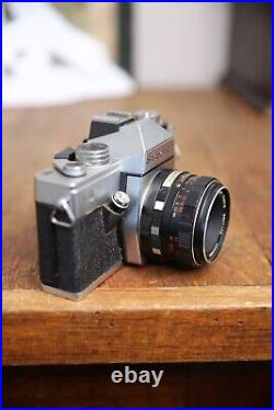 Vintage Praktica LB2 SLR 35mm Camera Meyer-Optik Gorlitz ORESTON 50mm f 1.8 lens