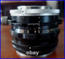 Vintage RARE Nikkor 35mm f3.5 perspective control lens Nippon Kogaku No. 104275