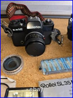Vintage ROLLEI Camera ROLLEIFLEX 35mm Model SL35ME Lot Lens Parts / Not working