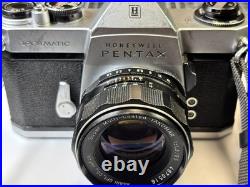 Vintage Rare Honeywell Pentax SPII 35mm Camera with two lenses