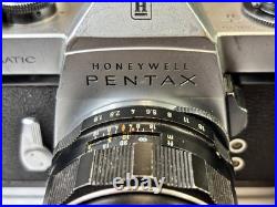 Vintage Rare Honeywell Pentax SPII 35mm Camera with two lenses