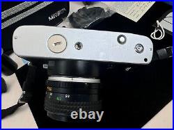 Vintage/Rare Minolta Black XD11 Film Camera Rokkar 50mm Lens Bundle Extras