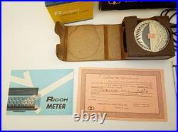 Vintage Ricoh 500 camera + telephoto lens + meter + Photrix meter etc