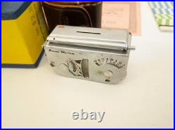 Vintage Ricoh 500 camera + telephoto lens + meter + Photrix meter etc