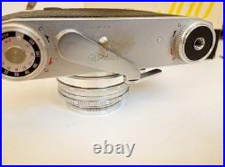 Vintage Ricoh 500 camera + telephoto lens + meter + Photrix meter etc
