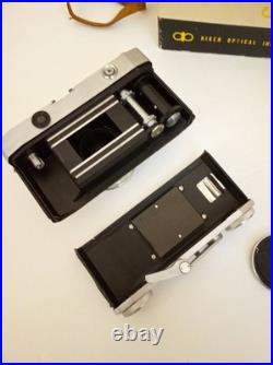 Vintage Ricoh 500 camera + telephoto lens + meter + Photrix meter etc