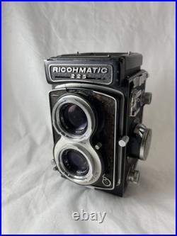 Vintage Ricohmatic 225 Film Camera TLR Twin Lens Reflex withCase and Strap AS IS