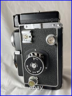 Vintage Ricohmatic 225 Film Camera TLR Twin Lens Reflex withCase and Strap AS IS