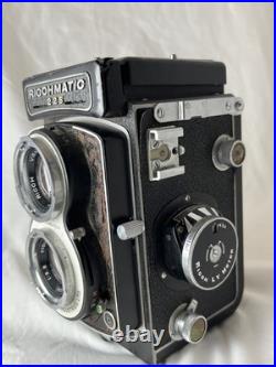 Vintage Ricohmatic 225 Film Camera TLR Twin Lens Reflex withCase and Strap AS IS
