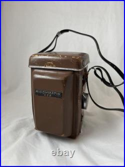 Vintage Ricohmatic 225 Film Camera TLR Twin Lens Reflex withCase and Strap AS IS