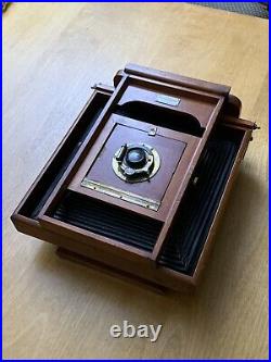 Vintage Rochester Optical Standard Wooden 8x10 Camera w 5x7 Back & Kodak Lens