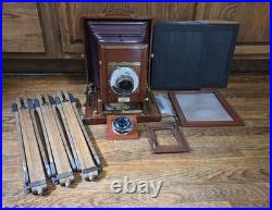 Vintage Rochester Premo View Camera Outfit With Tripod & Lenses